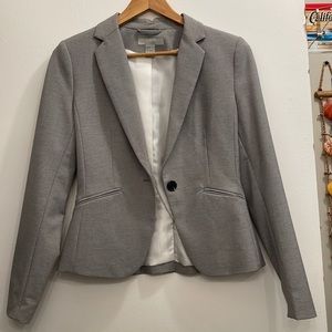 Size 4 (or 2) Heather Grey H&M Fitted Blazer